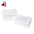 lashes paper storage box with rose gold logo hot stamping